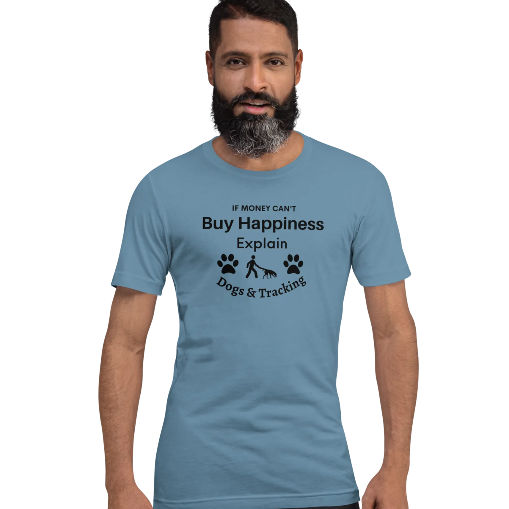 Buying Happiness w/ Dogs & Tracking T-Shirts - Light