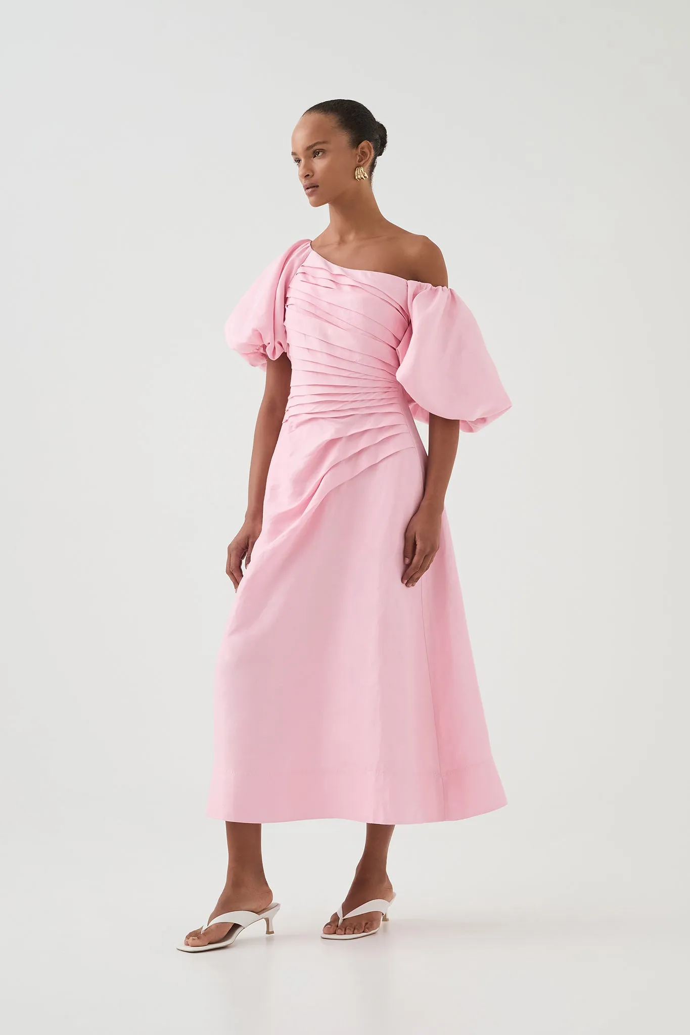 Cadence Ruched Midi Dress