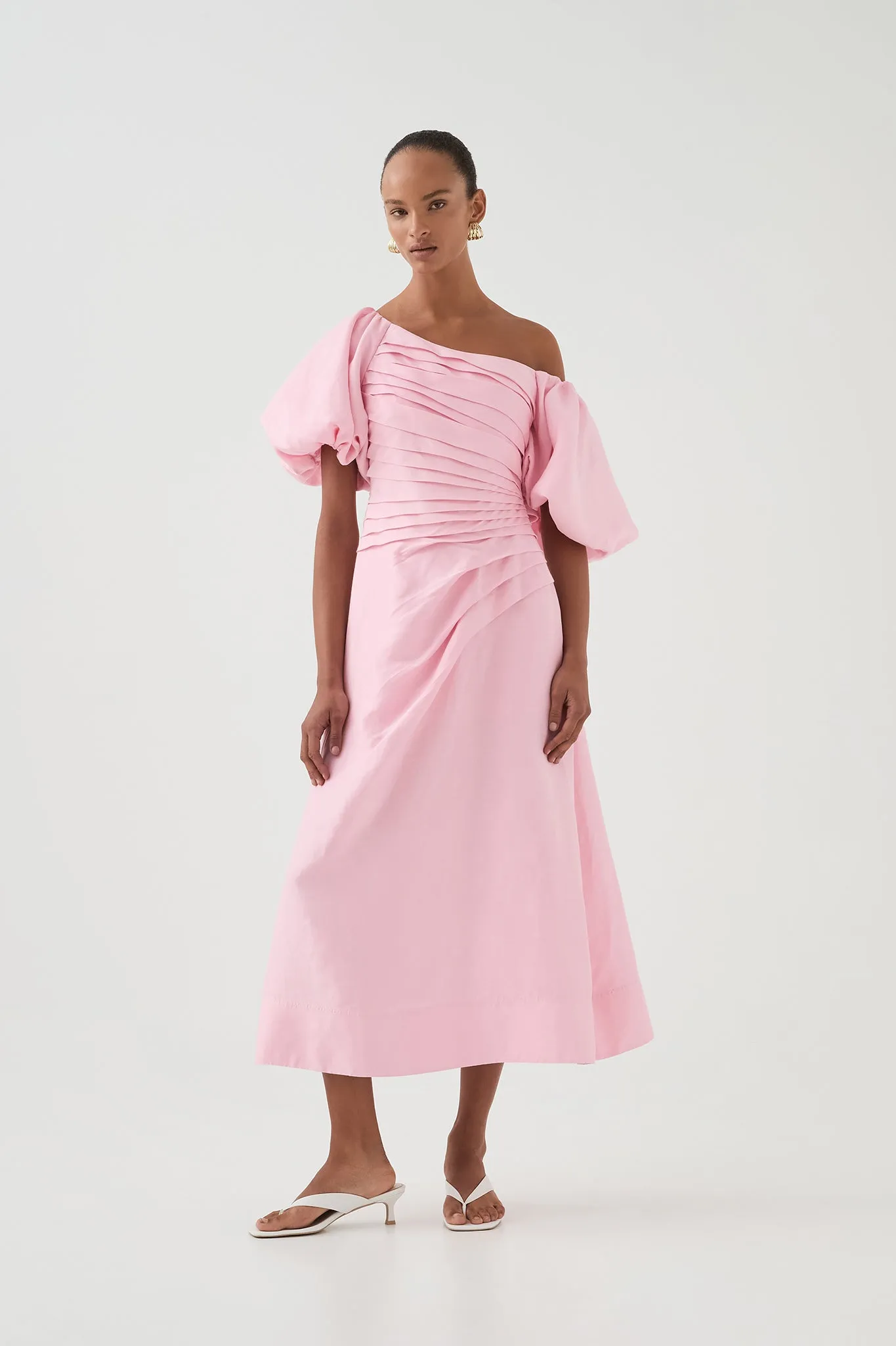 Cadence Ruched Midi Dress