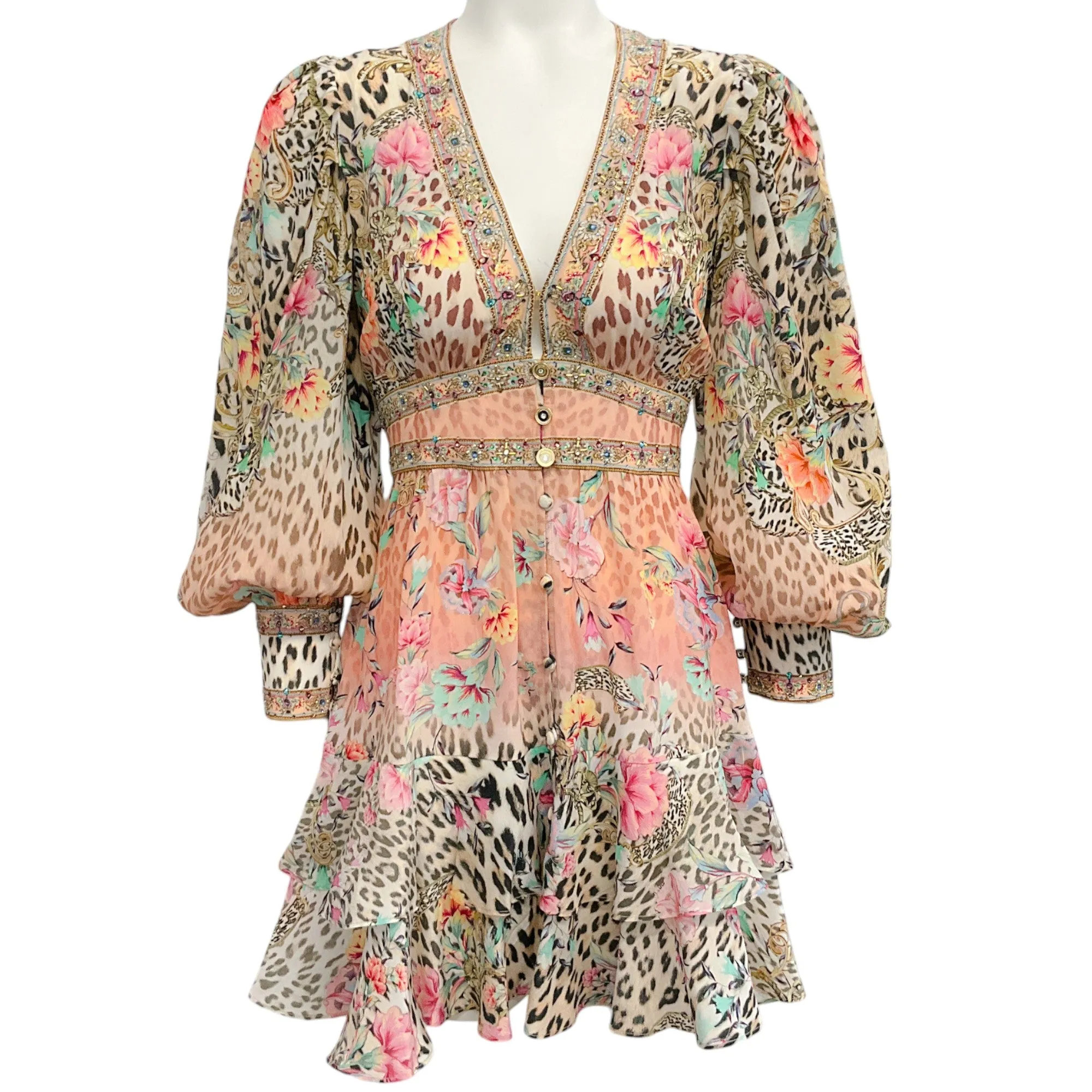 Camilla Queen Atlantis Button Front Frill Dress