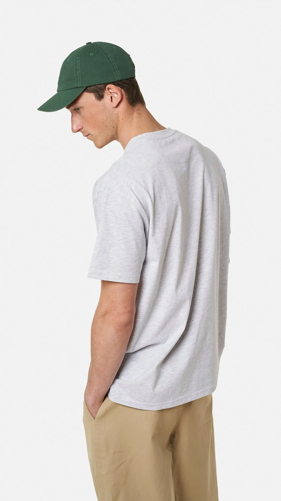 CAMISETA POCKET BANANA LIGHT GREY MELANGE