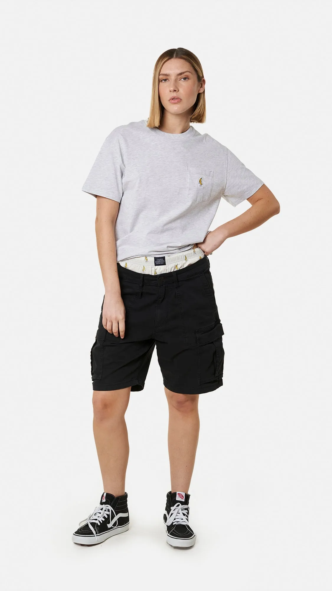 CAMISETA POCKET BANANA LIGHT GREY MELANGE