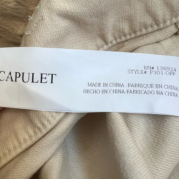 Capulet Imogen Crop Button Front Pants