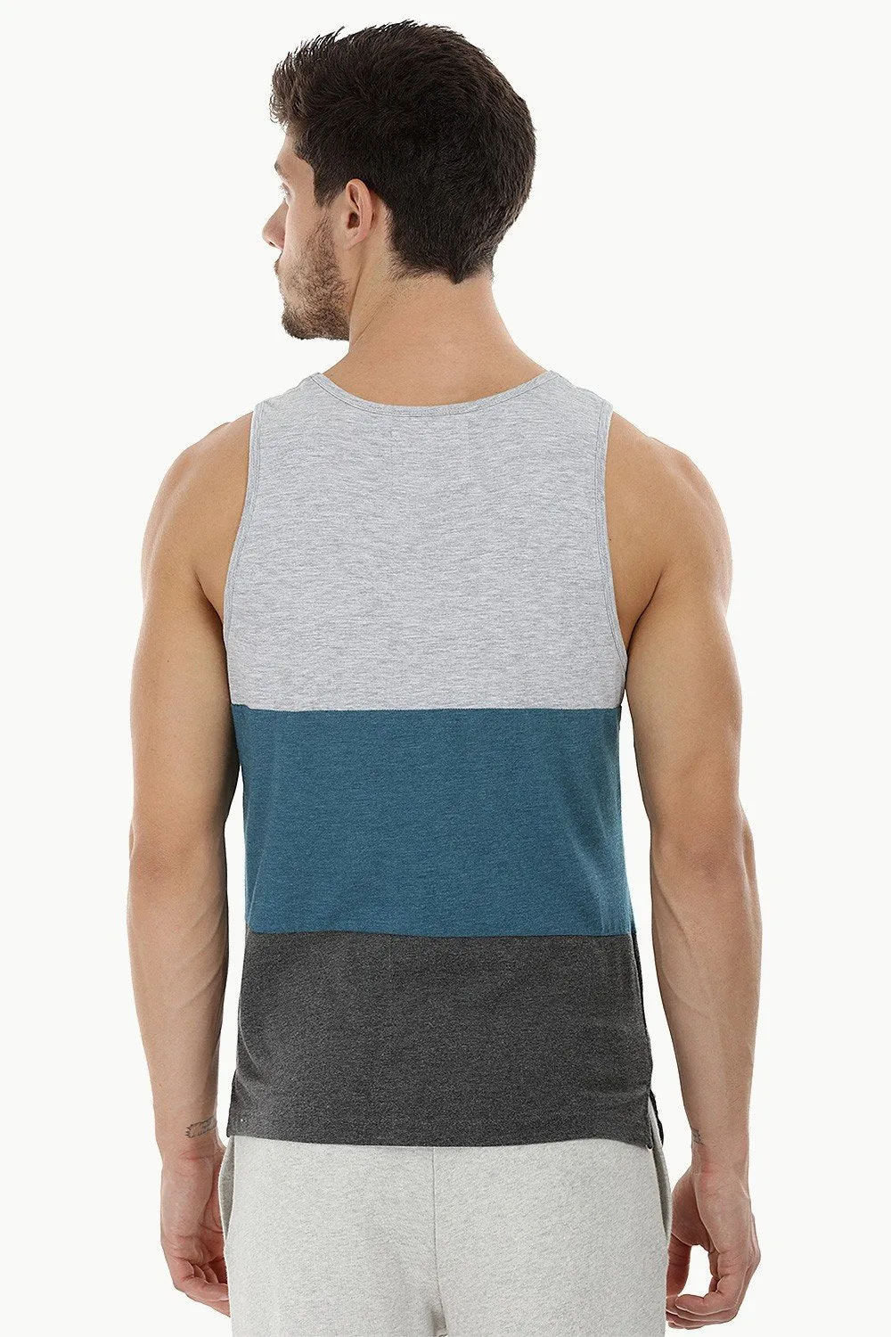 Casual Color-Block Beach Tank
