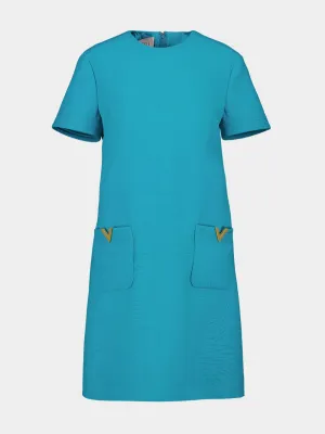 Celestial Crepe Couture Mini Dress