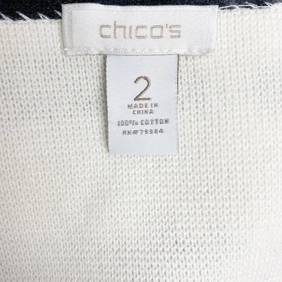CHICO'S Black &amp; White Boldness! Jacket