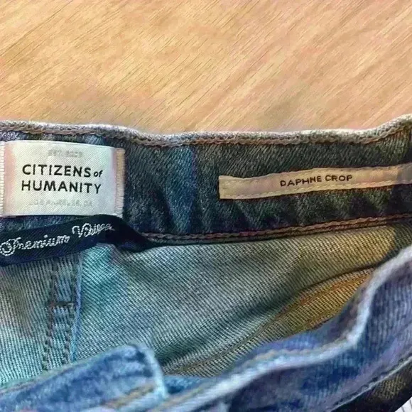 Citizens of Humanity Daphne Cropped High-Rise Stovepipe Jeans sz 23