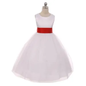 Classic Dolly Dress - Red Sash