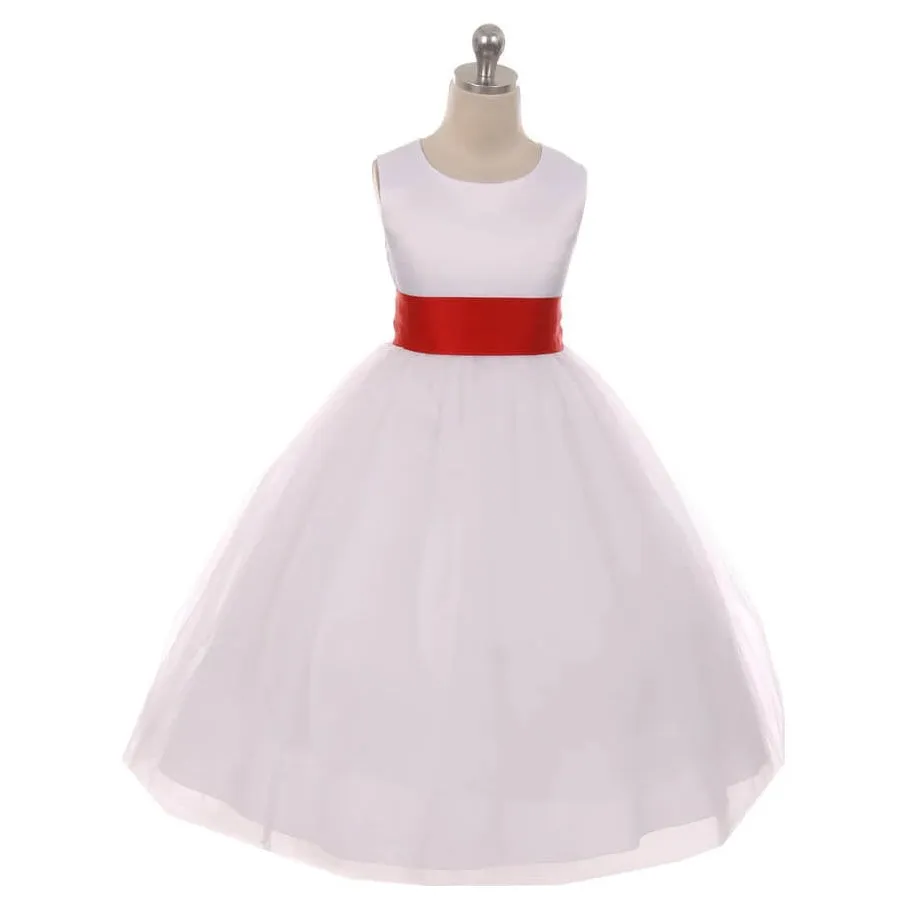 Classic Dolly Dress - Red Sash