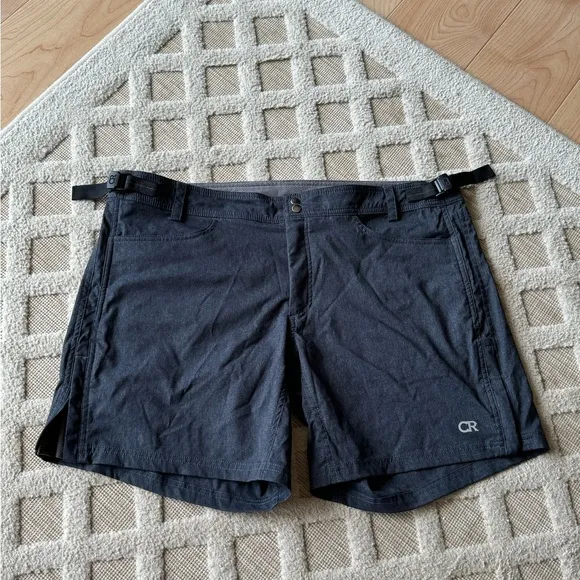 Club Ride Shorts US Size XL Gray Eden Cycling Adjustable Waist Breathable