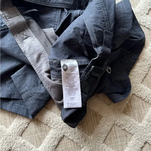 Club Ride Shorts US Size XL Gray Eden Cycling Adjustable Waist Breathable