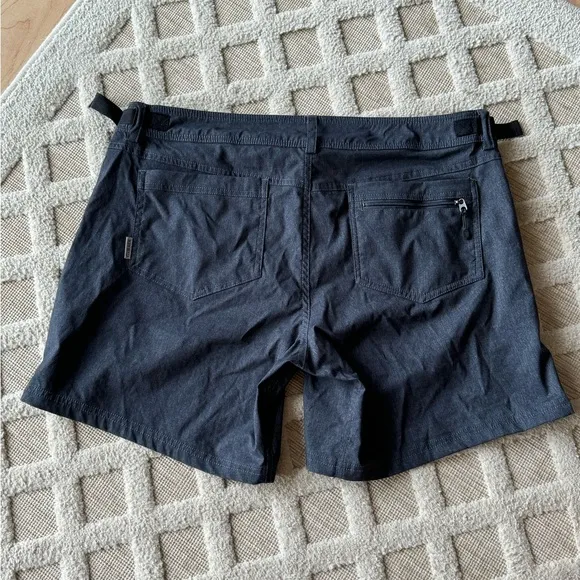 Club Ride Shorts US Size XL Gray Eden Cycling Adjustable Waist Breathable