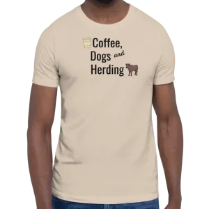 Coffee, Dogs, & Cattle Herding T-Shirts - Light