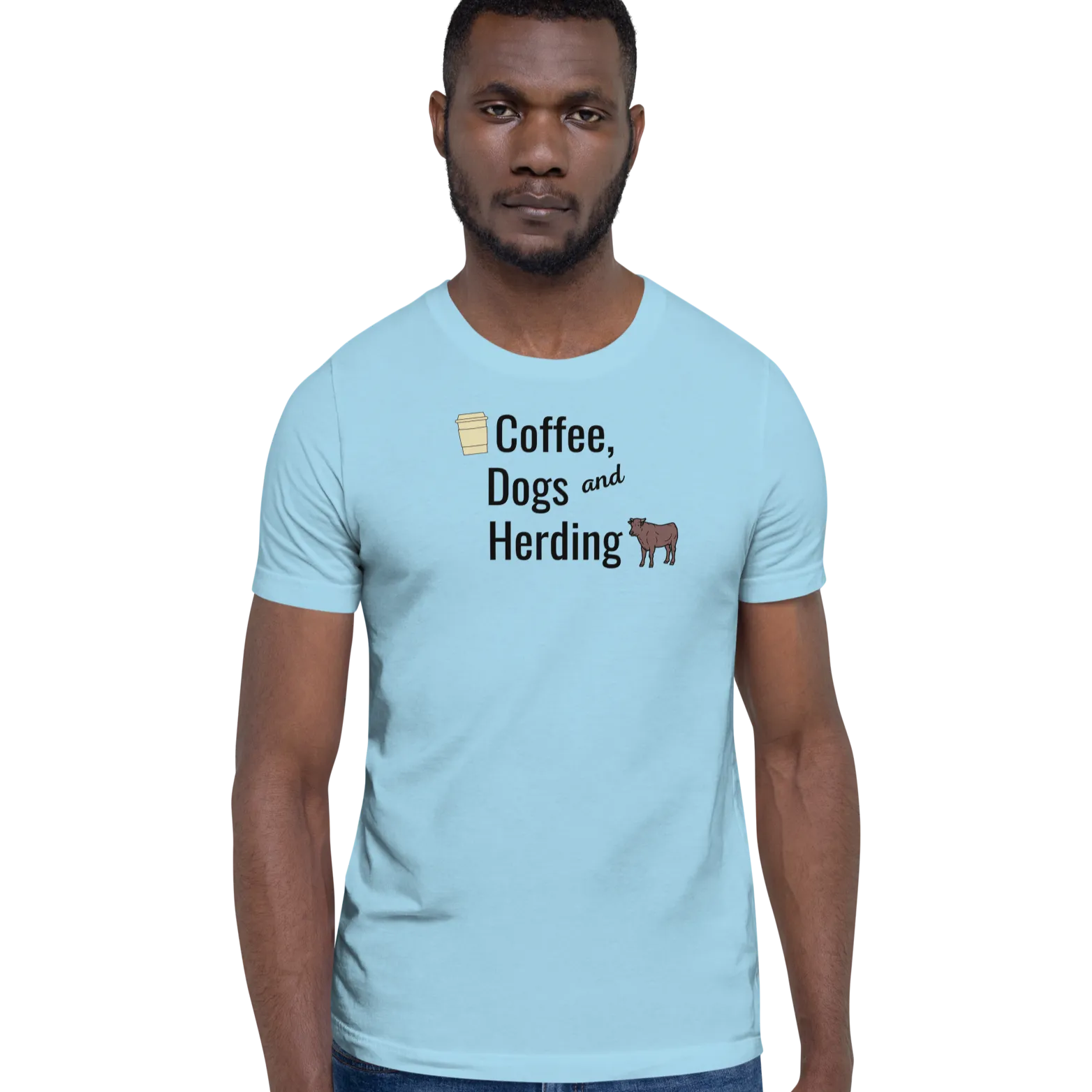 Coffee, Dogs, & Cattle Herding T-Shirts - Light