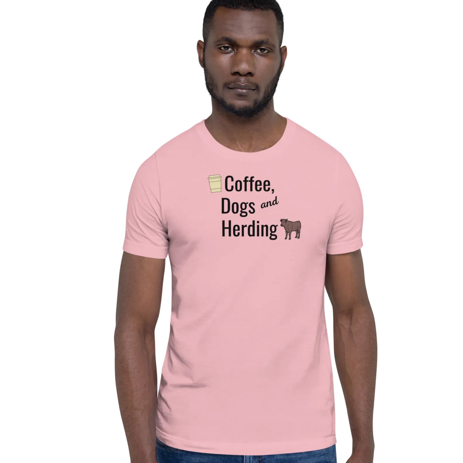 Coffee, Dogs, & Cattle Herding T-Shirts - Light