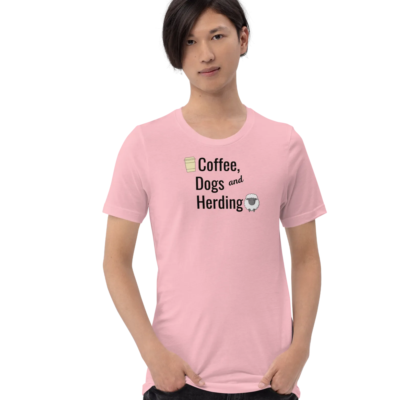 Coffee, Dogs & Sheep Herding T-Shirts - Light