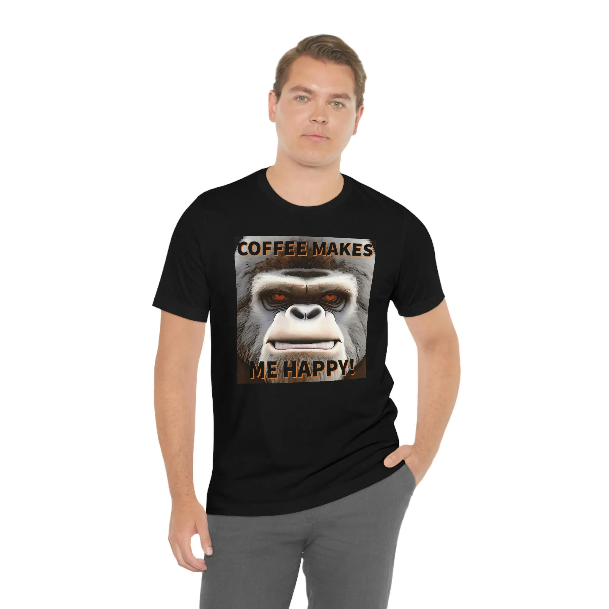 Coffee Makes Me Happy! Short Sleeve Tee