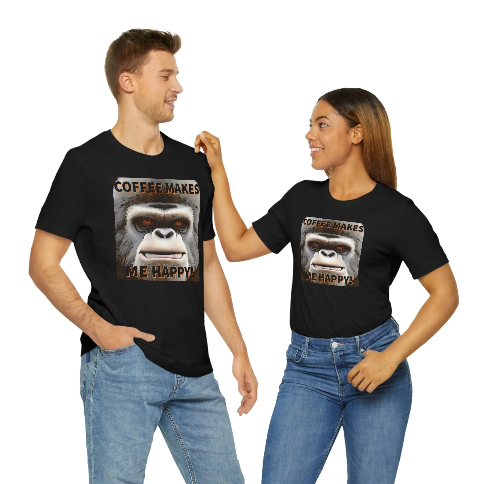 Coffee Makes Me Happy! Short Sleeve Tee