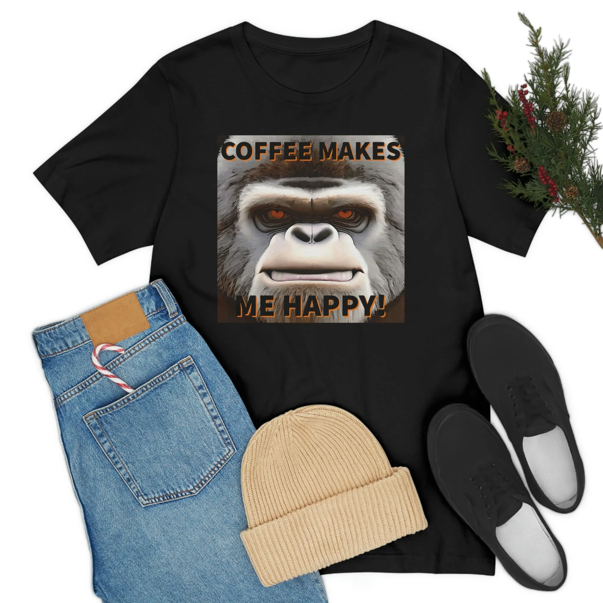 Coffee Makes Me Happy! Short Sleeve Tee