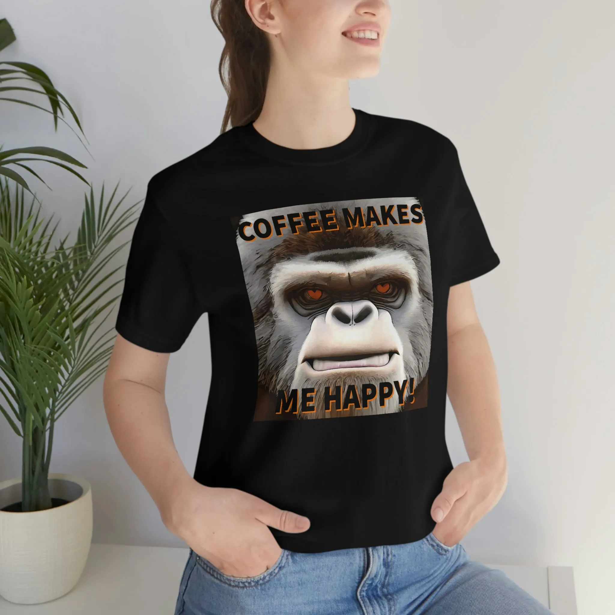 Coffee Makes Me Happy! Short Sleeve Tee