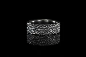 CRATER TEXTURED ZIRCONIUM RING
