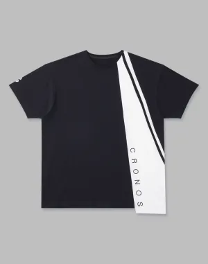 CRONOS ASYMMETRY OVERSIZE T-SHIRTS【BLACK】