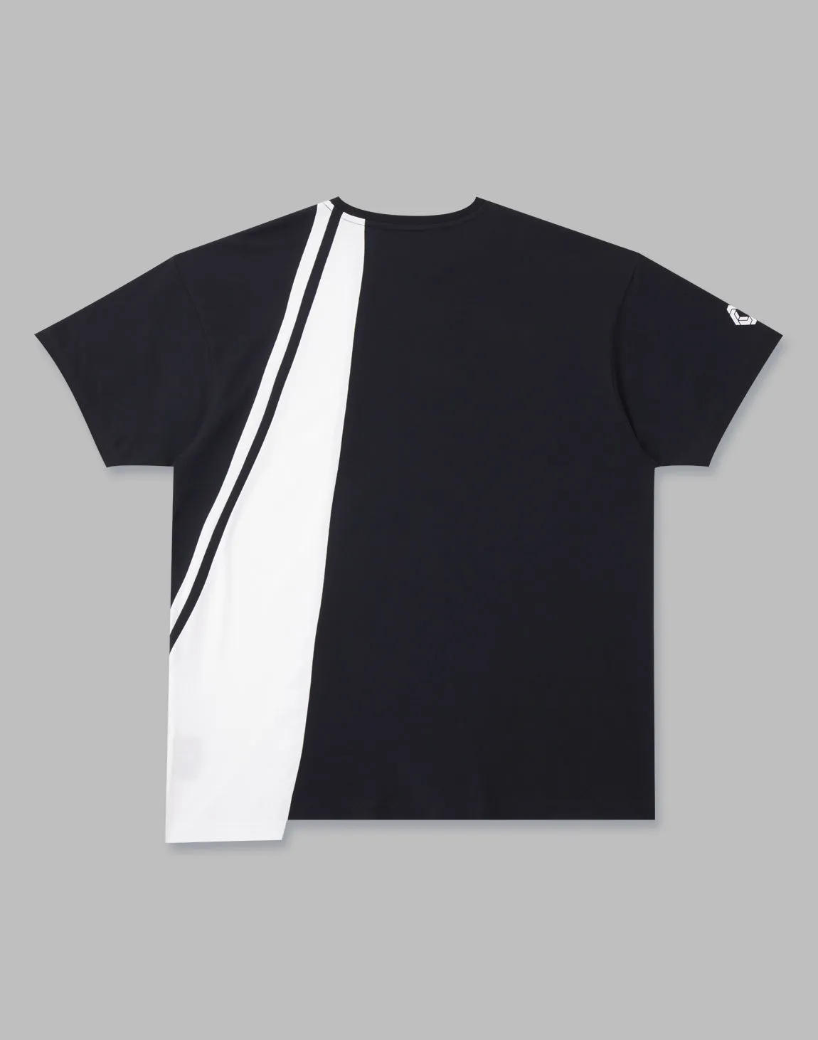 CRONOS ASYMMETRY OVERSIZE T-SHIRTS【BLACK】