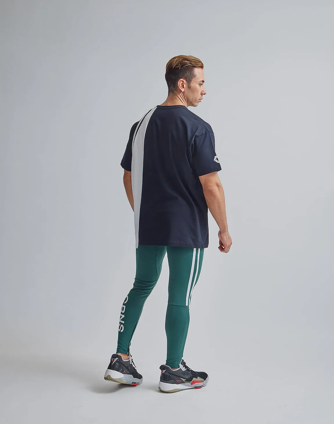 CRONOS ASYMMETRY OVERSIZE T-SHIRTS【BLACK】