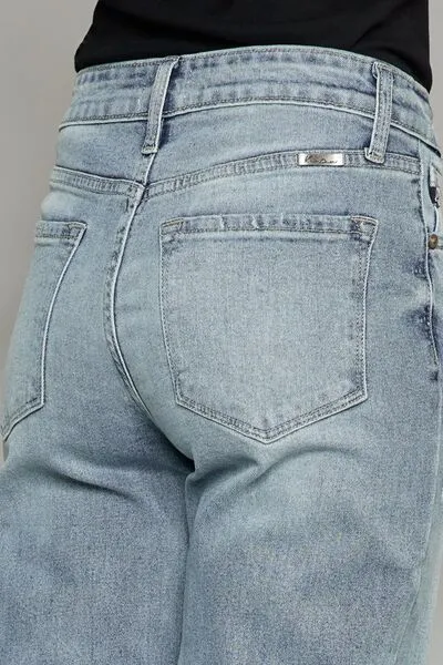 CROPPED WIDE LEG JEANS