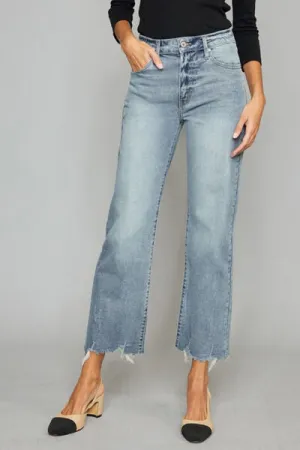CROPPED WIDE LEG JEANS