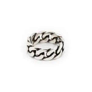 Cubano - Bold Cuban Chain Ring in Sterling Silver