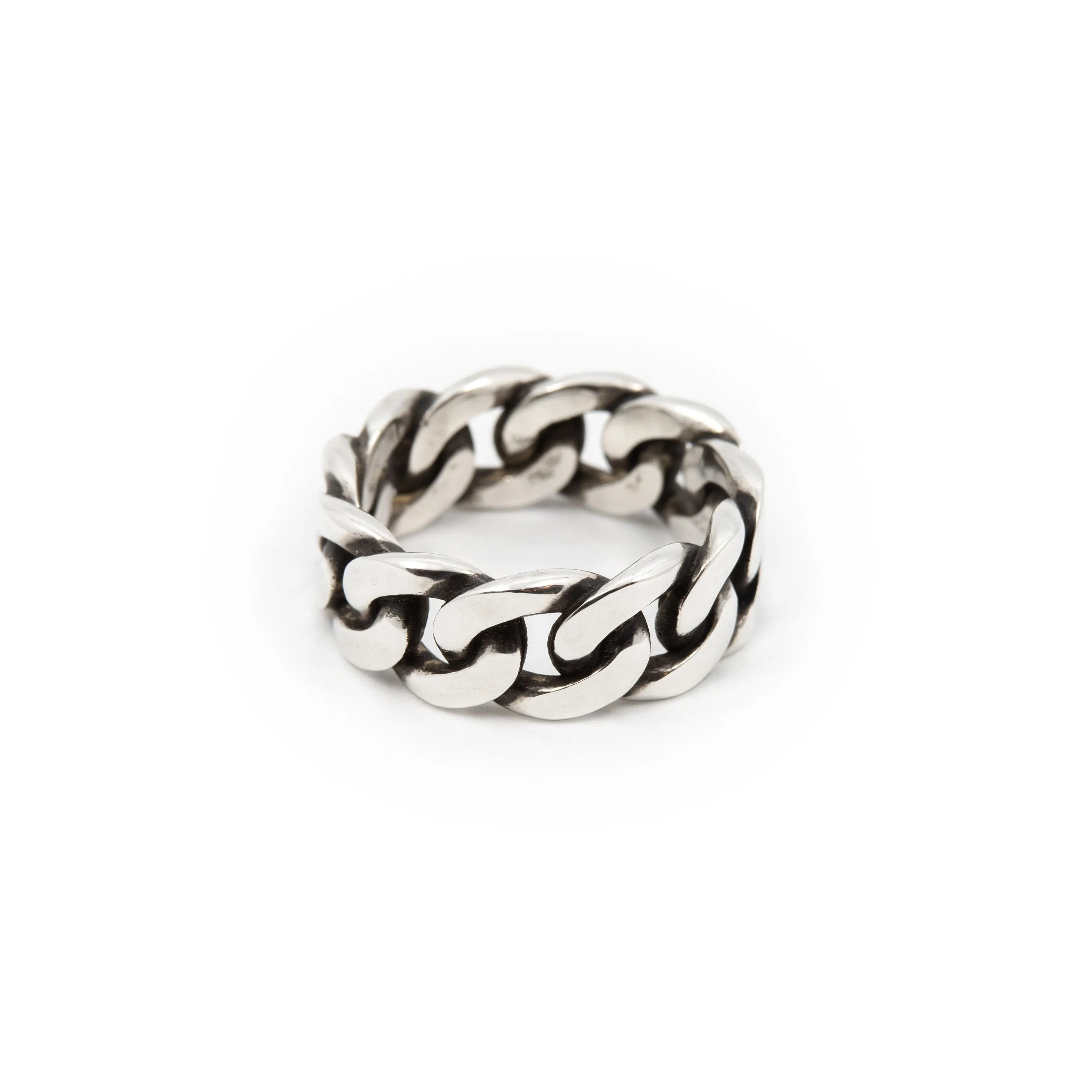 Cubano - Bold Cuban Chain Ring in Sterling Silver