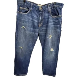 Current/Elliott distressed cropped jeans