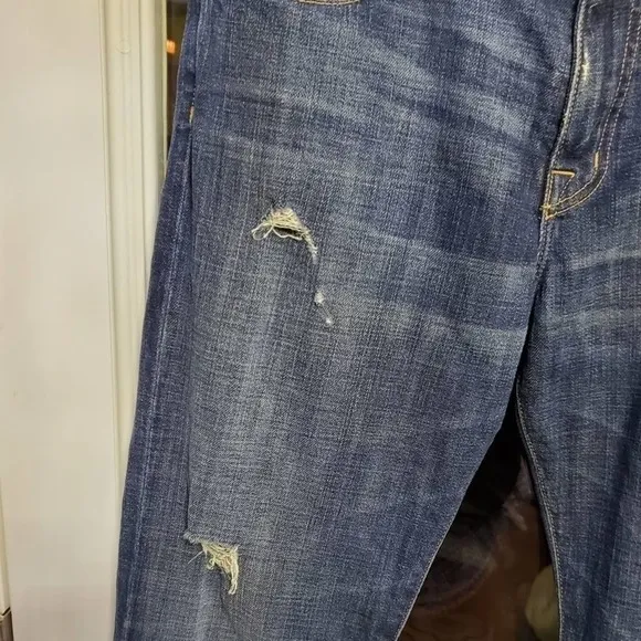 Current/Elliott distressed cropped jeans