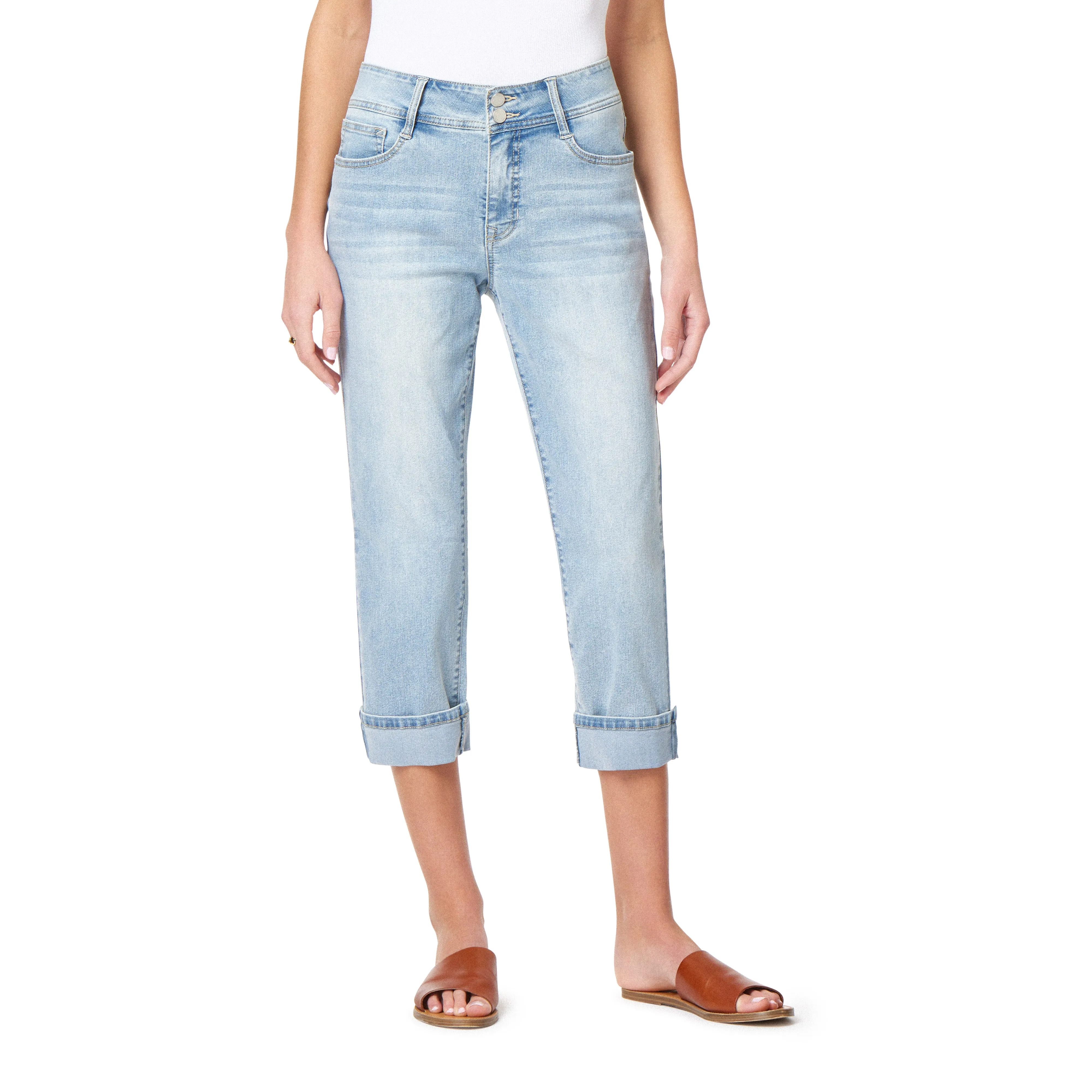 Curvy Crop Jeans (Plus)