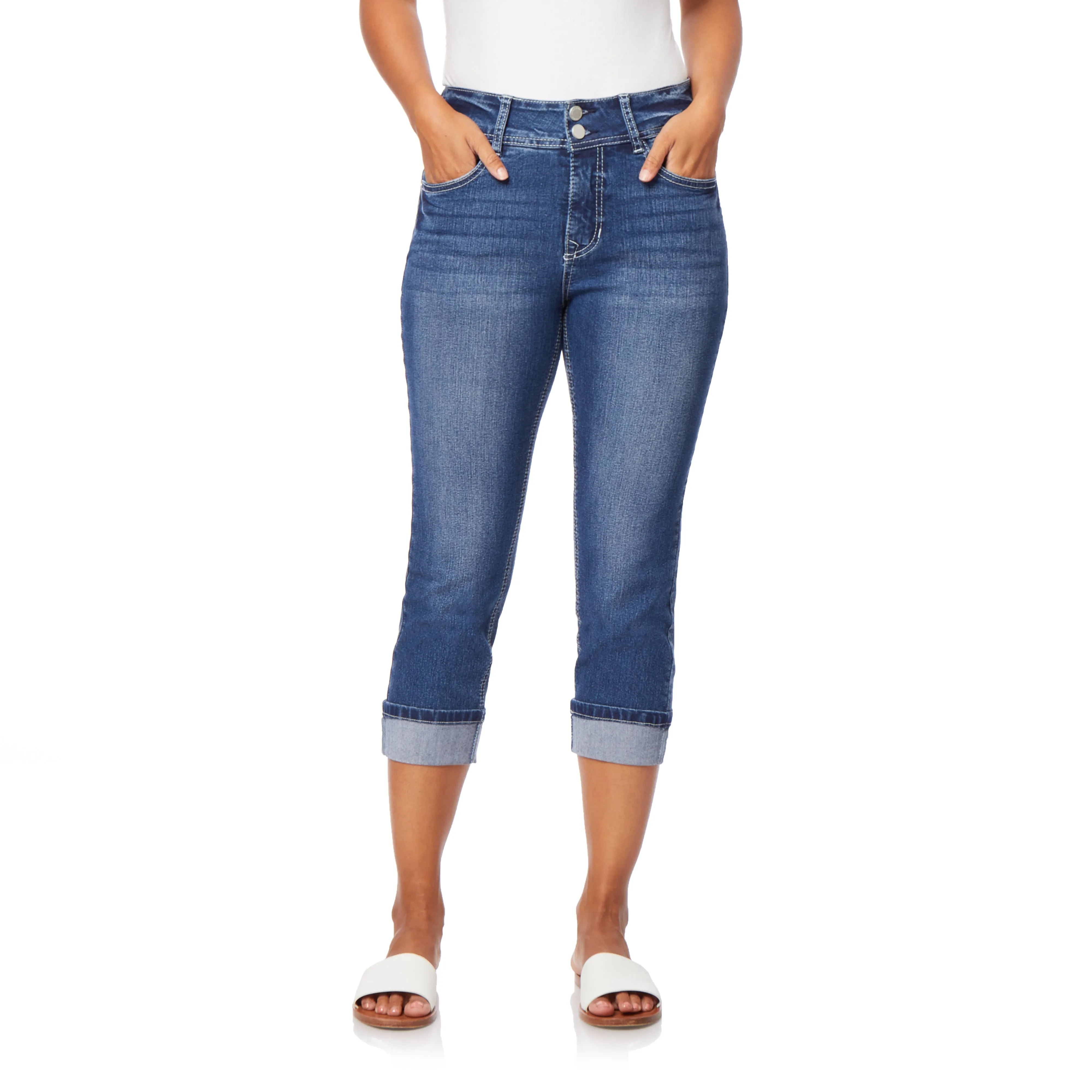 Curvy Crop Jeans (Plus)