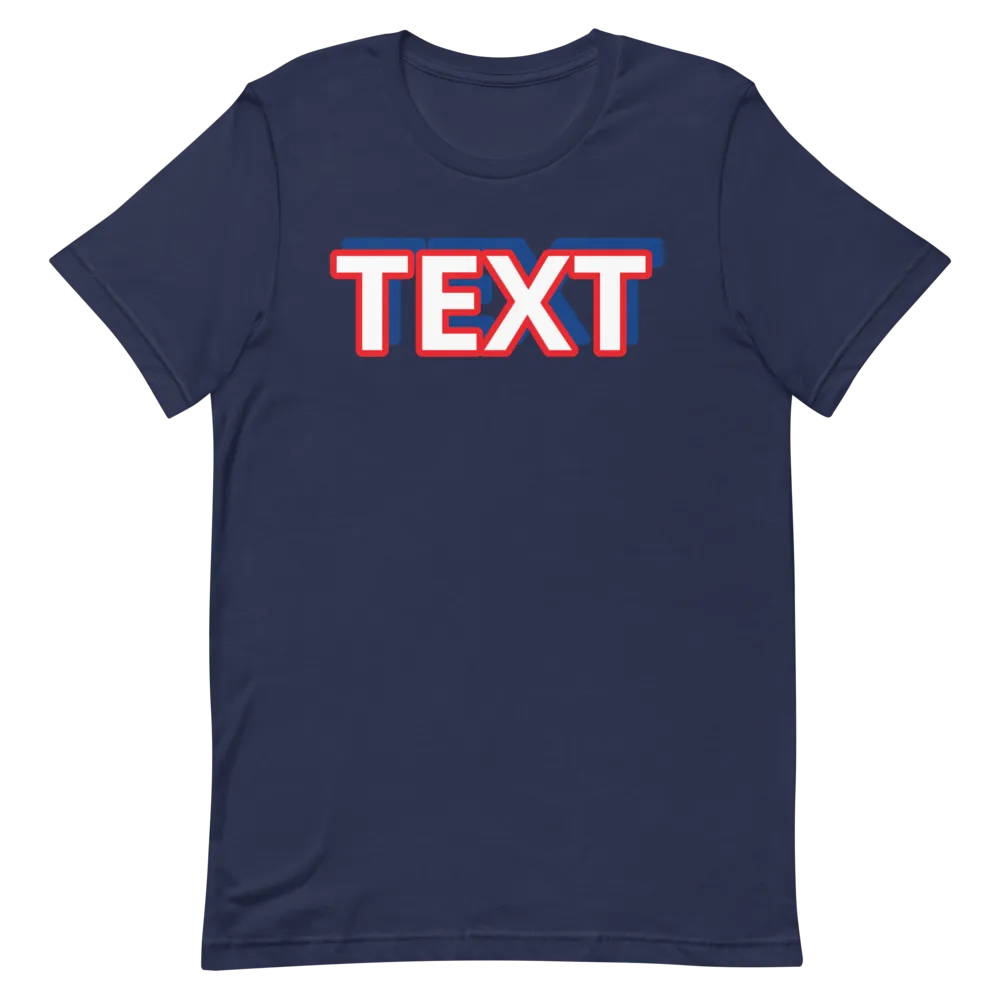 Custom Text Short-Sleeve Unisex T-Shirt