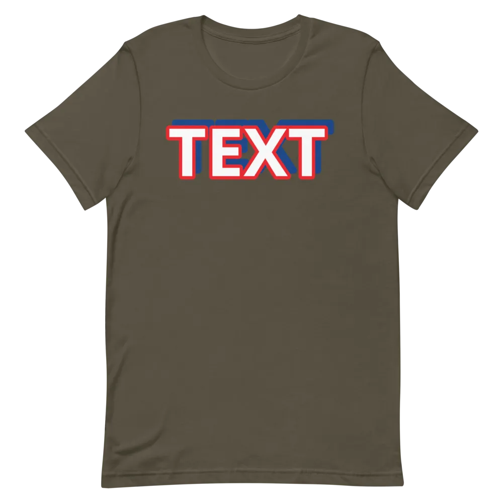 Custom Text Short-Sleeve Unisex T-Shirt
