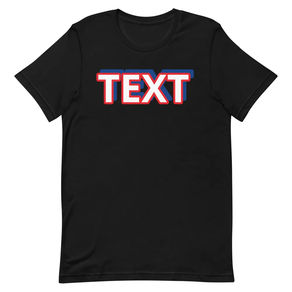 Custom Text Short-Sleeve Unisex T-Shirt