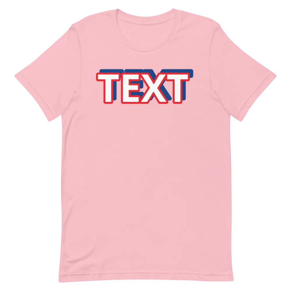 Custom Text Short-Sleeve Unisex T-Shirt