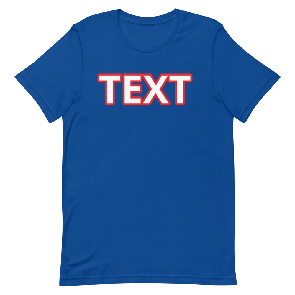 Custom Text Short-Sleeve Unisex T-Shirt