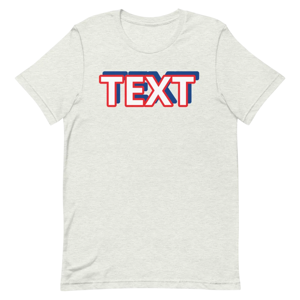 Custom Text Short-Sleeve Unisex T-Shirt