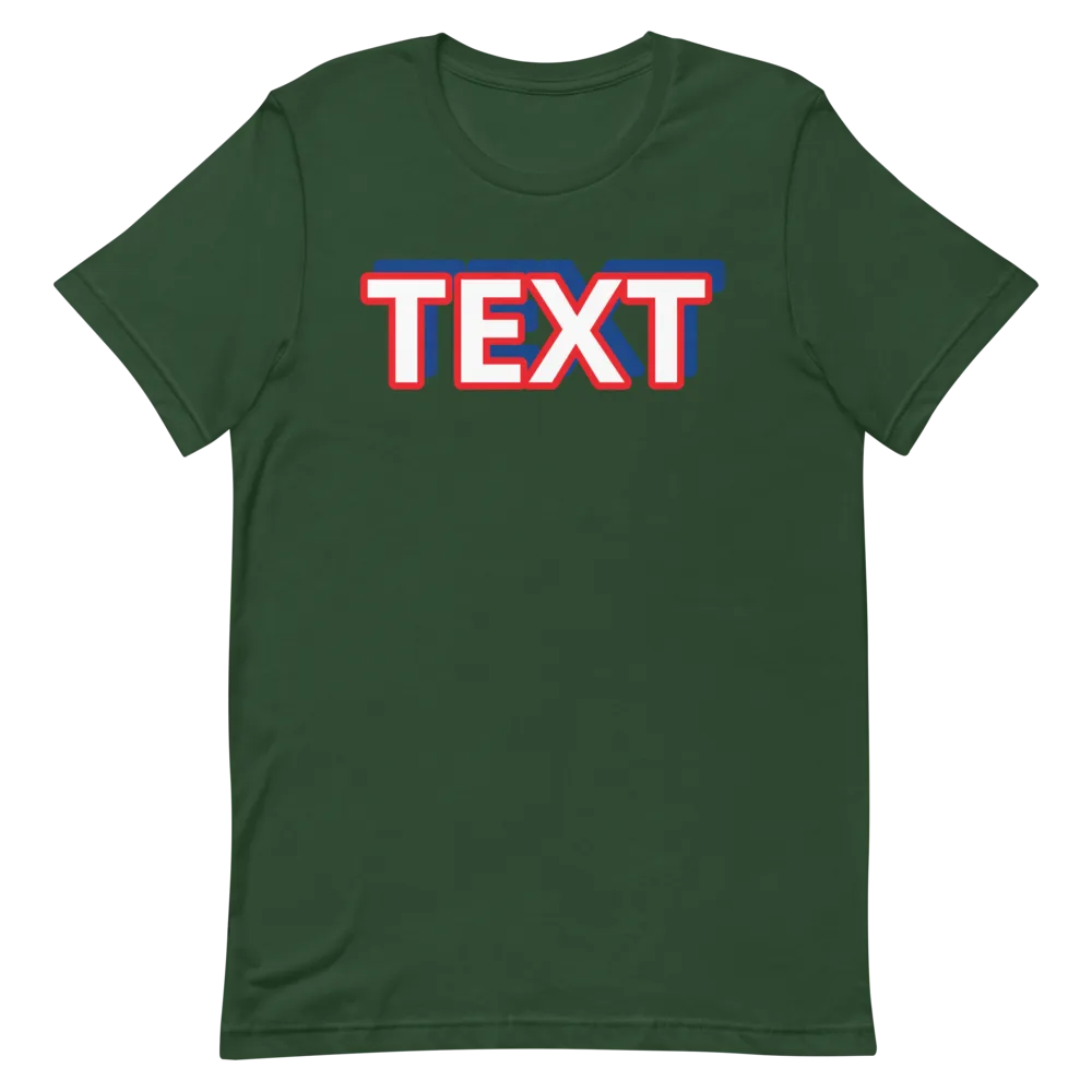 Custom Text Short-Sleeve Unisex T-Shirt