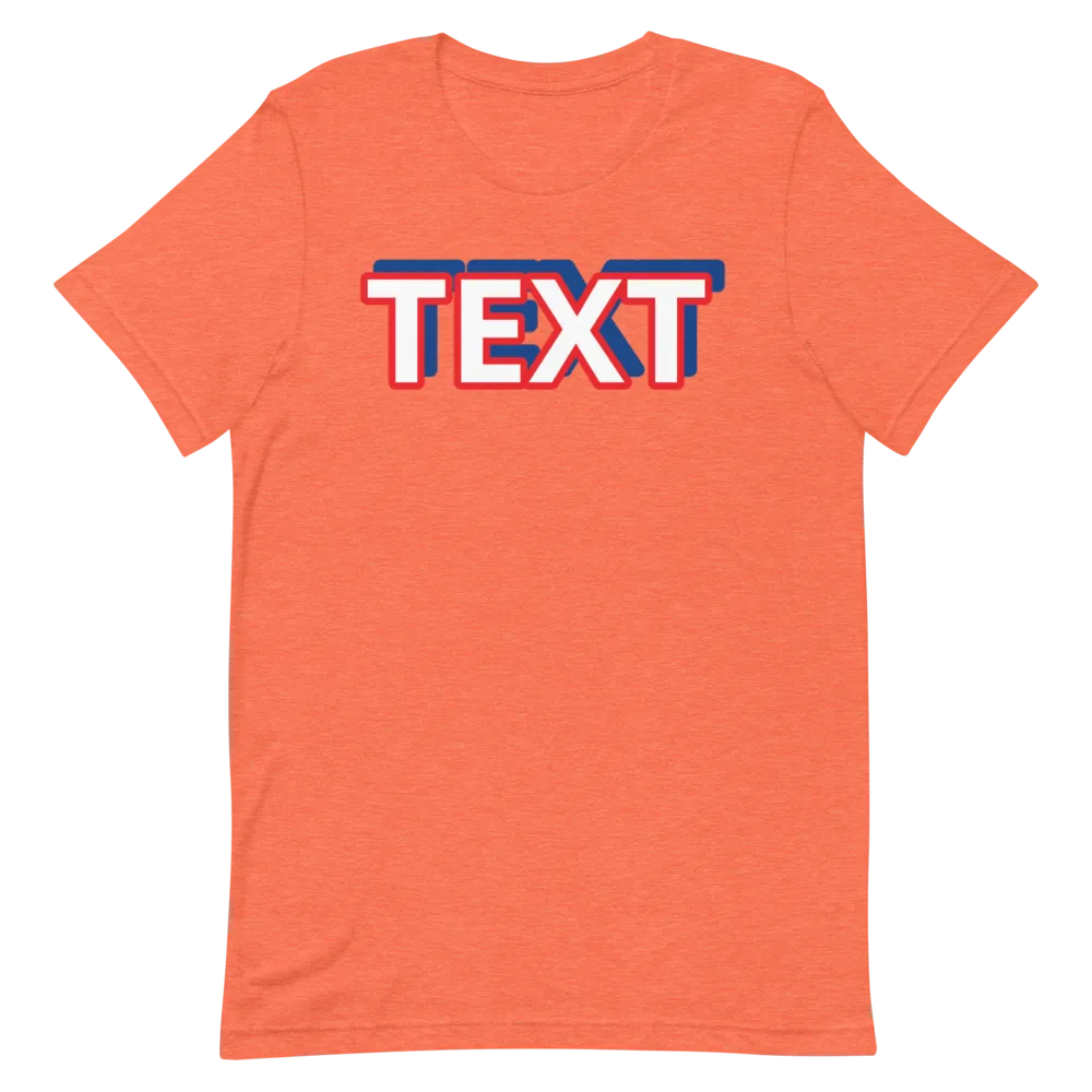 Custom Text Short-Sleeve Unisex T-Shirt
