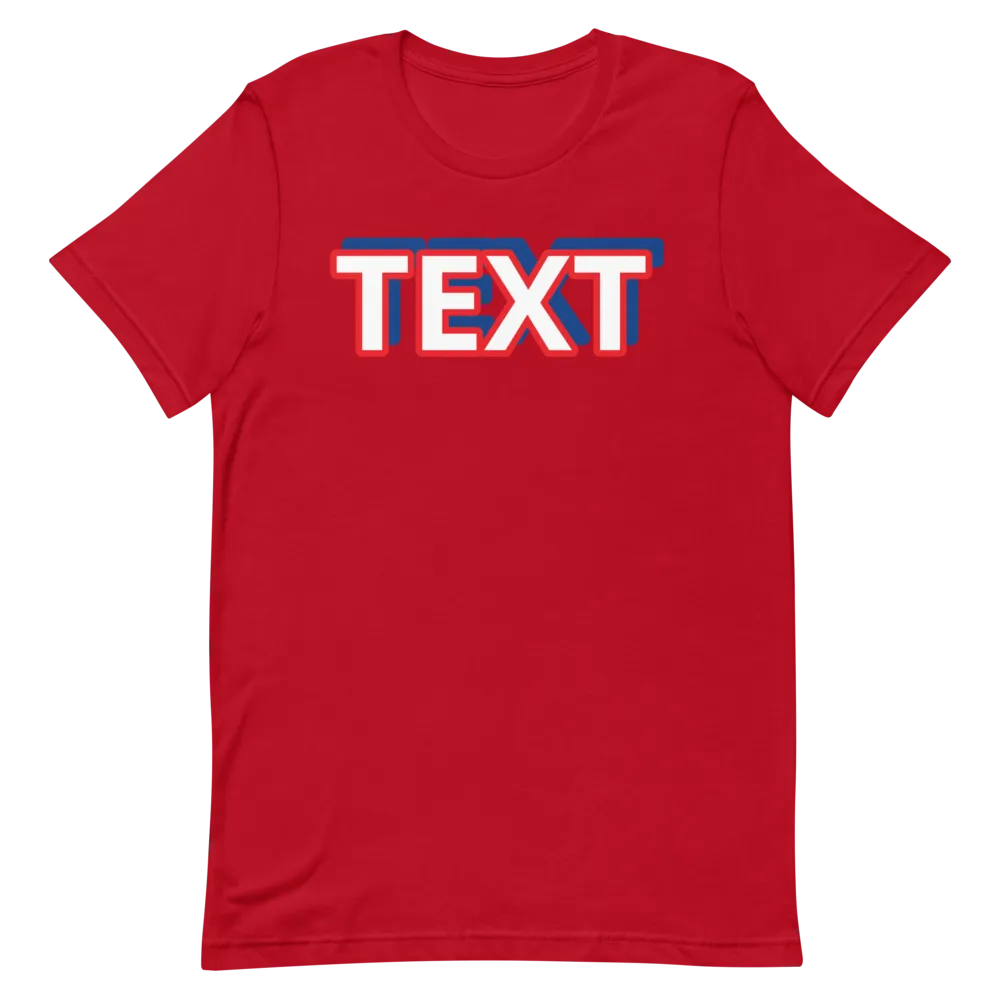 Custom Text Short-Sleeve Unisex T-Shirt