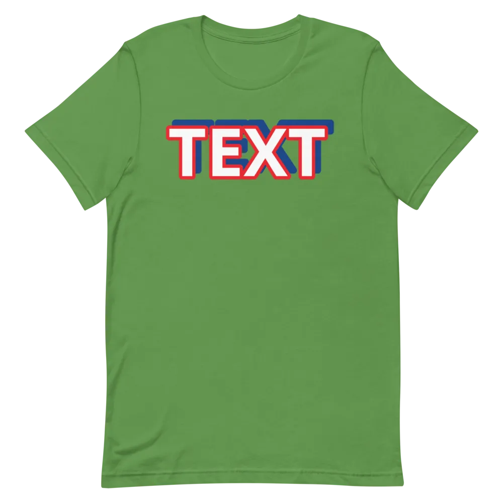 Custom Text Short-Sleeve Unisex T-Shirt