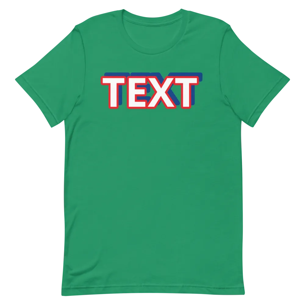 Custom Text Short-Sleeve Unisex T-Shirt