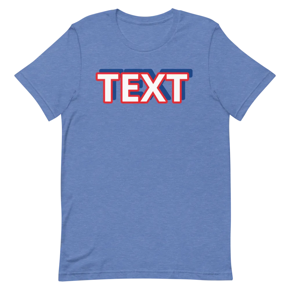 Custom Text Short-Sleeve Unisex T-Shirt