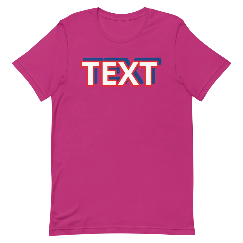 Custom Text Short-Sleeve Unisex T-Shirt