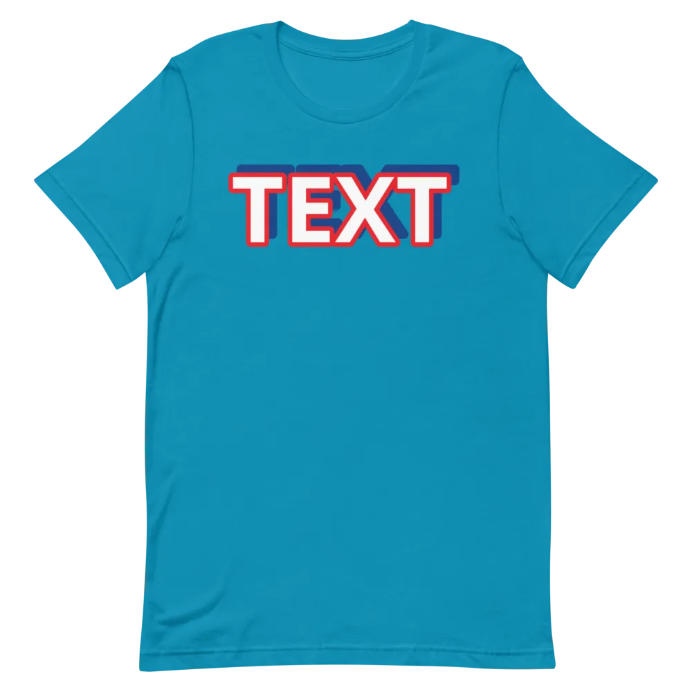 Custom Text Short-Sleeve Unisex T-Shirt